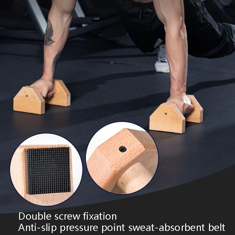 1 Pair Push-Ups Bracket Wooden Single Parallel Bars Inverted Frame, Specification:  40cm