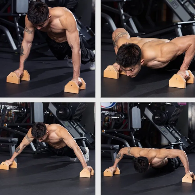 1 Pair Push-Ups Bracket Wooden Single Parallel Bars Inverted Frame, Specification:  40cm