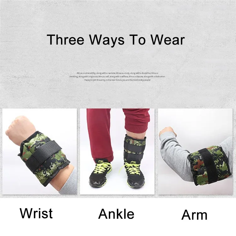 A Pair of Selling Fitness Loading Equipment Ankle Weights Gaiter Sandbags, Adjustable Invisible Running Sports Sandbags, Weight: 5kg