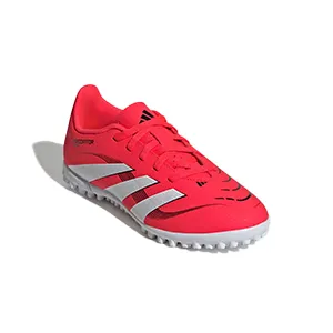 ADIDAS PREDATOR CLUB TF J TARTAN SHOES FOR BOYS, LUCID RED&WHITE