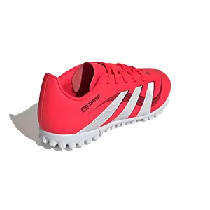 ADIDAS PREDATOR CLUB TF J TARTAN SHOES FOR BOYS, LUCID RED&WHITE