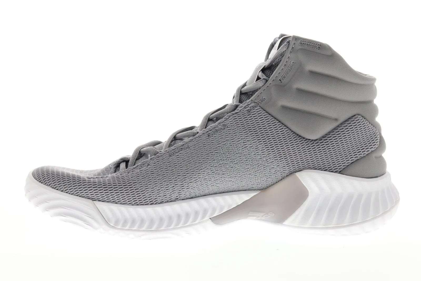 Adidas Pro Bounce 2018 AH2665 Mens Gray High Top Athletic Gym Basketball Shoes