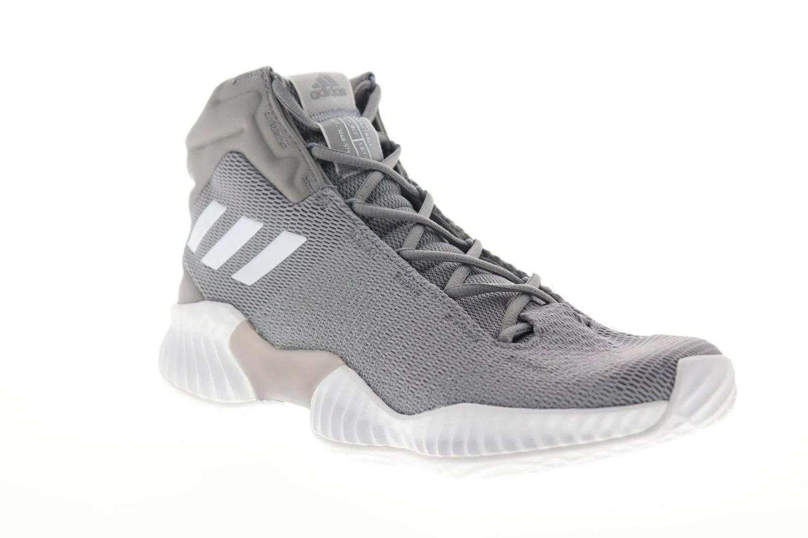 Adidas Pro Bounce 2018 AH2665 Mens Gray High Top Athletic Gym Basketball Shoes