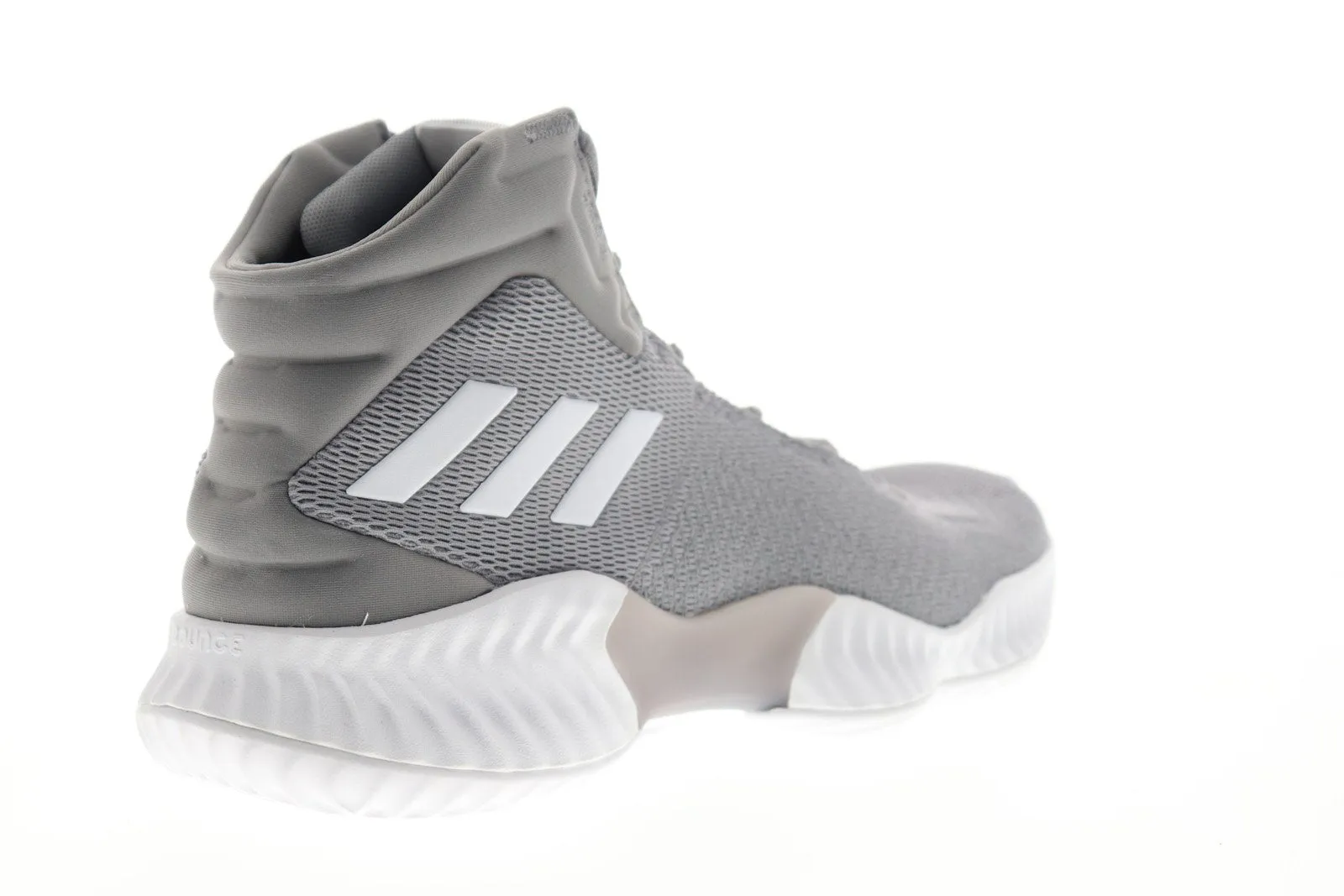 Adidas Pro Bounce 2018 AH2665 Mens Gray High Top Athletic Gym Basketball Shoes