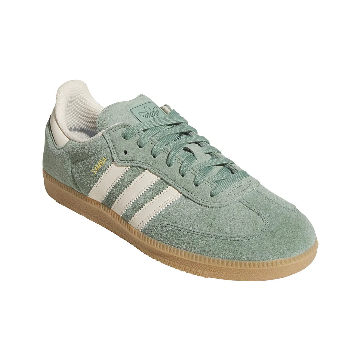 Adidas - Samba Adv Shoes Silver Green/White/Gold