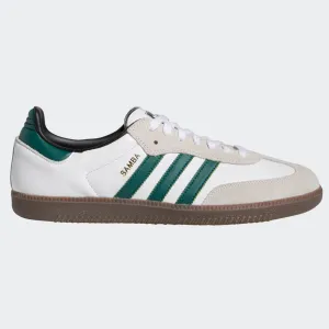 Adidas Samba ADV Skateboard Shoe - White/Green/White