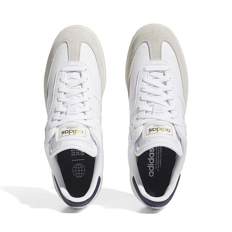 adidas Samba Spikeless Golf Shoes - White/Navy