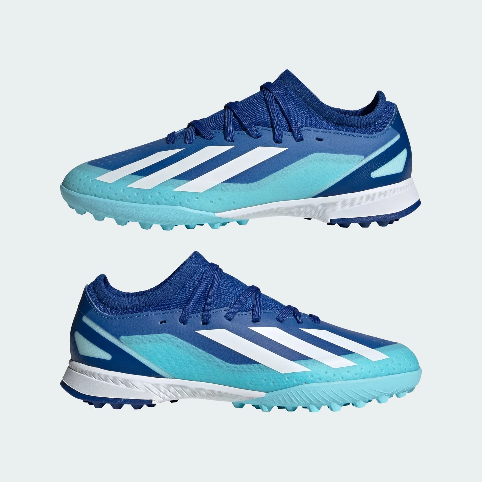 adidas X CRAZYFAST.3 Artificial Turf Soccer Shoes | Bright Royal-Cloud White | Kid's Unisex