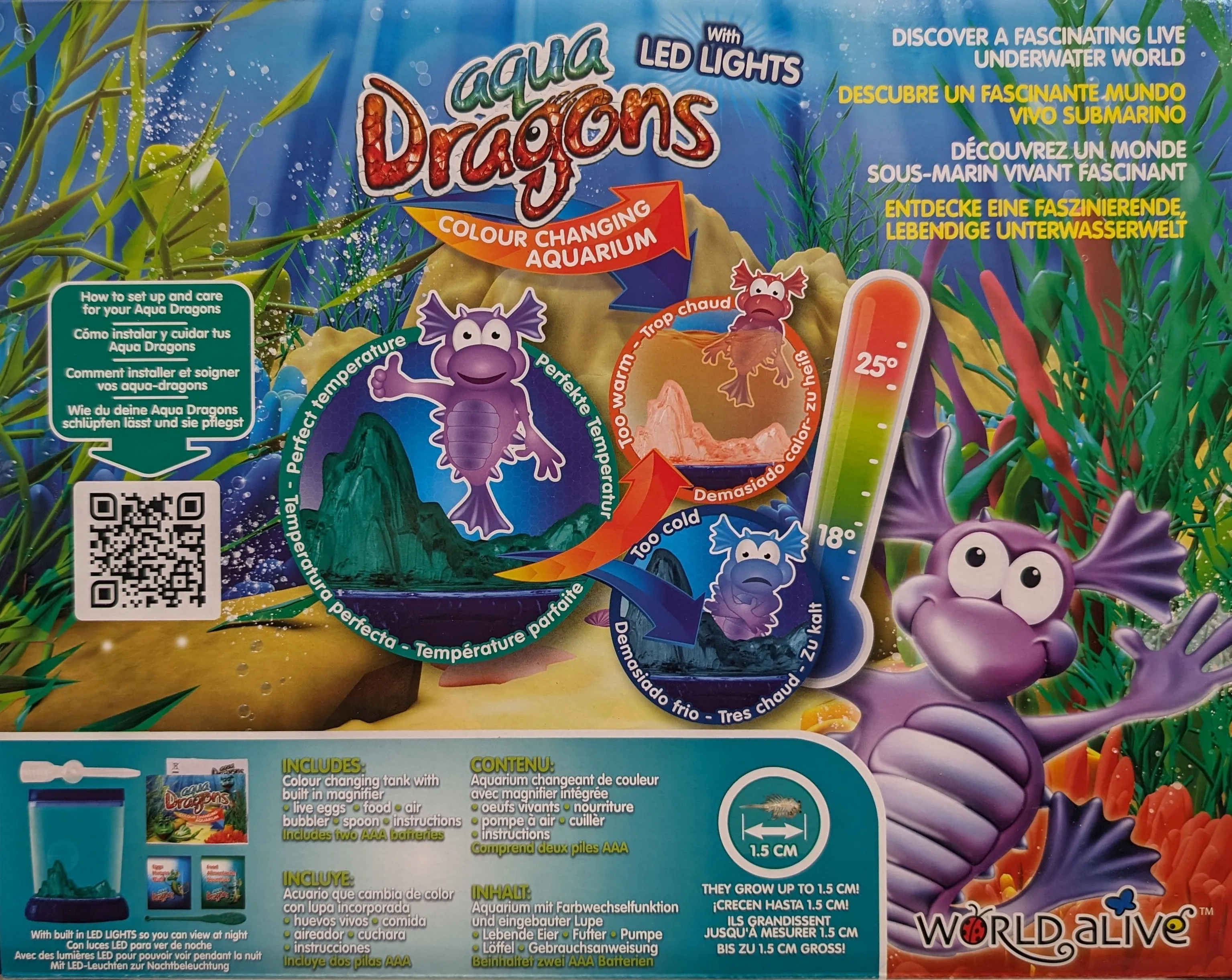 Aqua Dragons Deluxe Colour Changing Aquarium with LED Lights