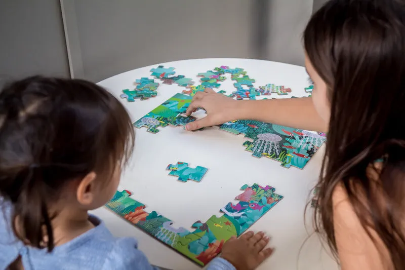 Aquatic Paradise 54pc Silhouette Puzzle by Djeco