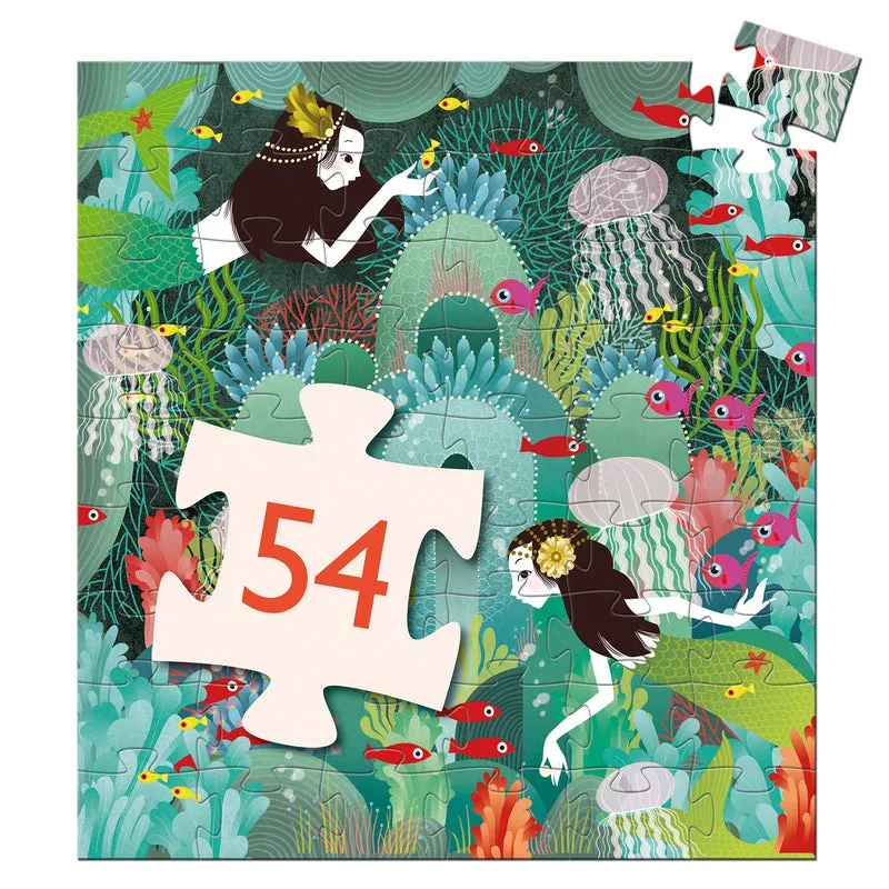 Aquatic Paradise 54pc Silhouette Puzzle by Djeco
