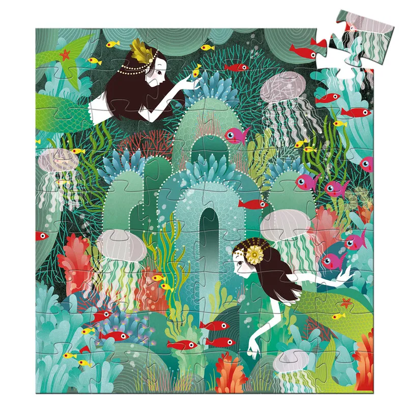 Aquatic Paradise 54pc Silhouette Puzzle by Djeco