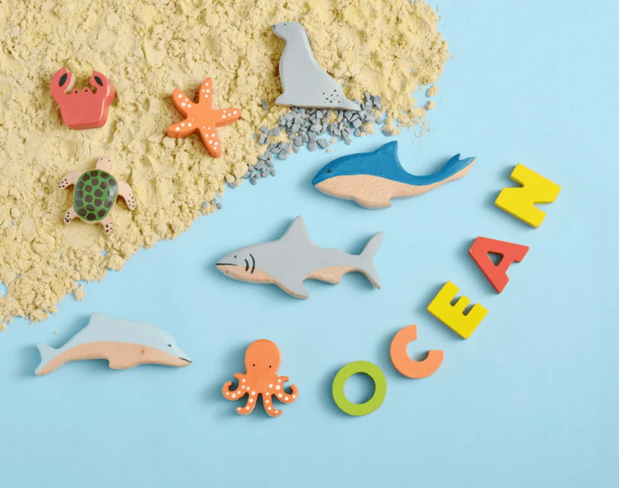 Birch Aquatic Set Of 8 | Aquatic Animals Toy Set for Kids