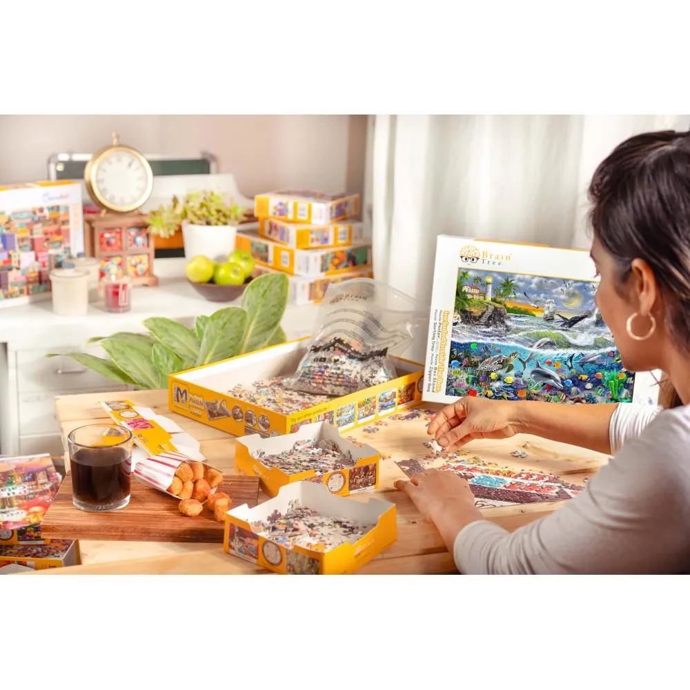 Brain Tree Jigsaw Puzzle 1000 Piece 27.5"x 19.5" - Aquatic Island