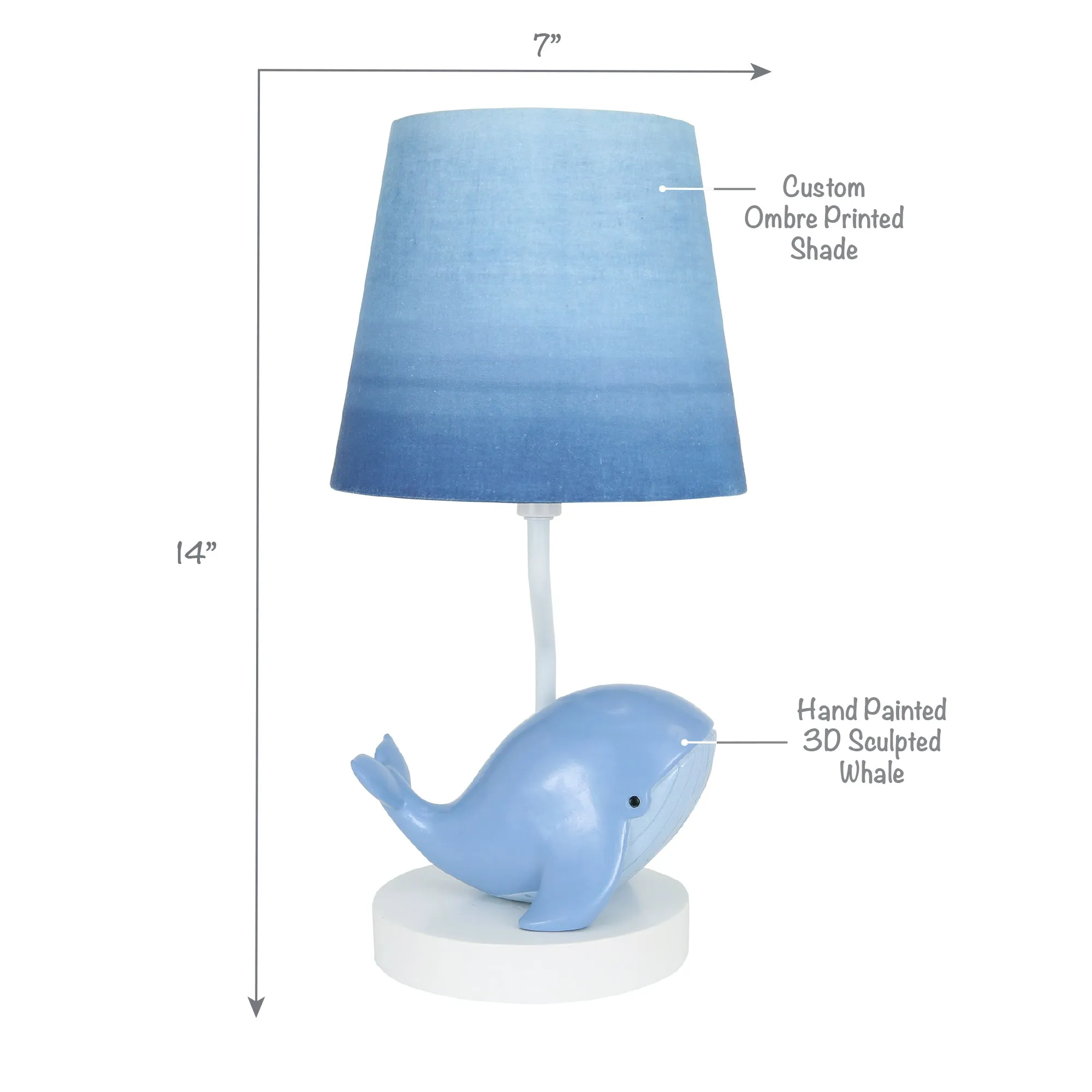 Bubbles & Squirt Lamp with Shade and Bulb