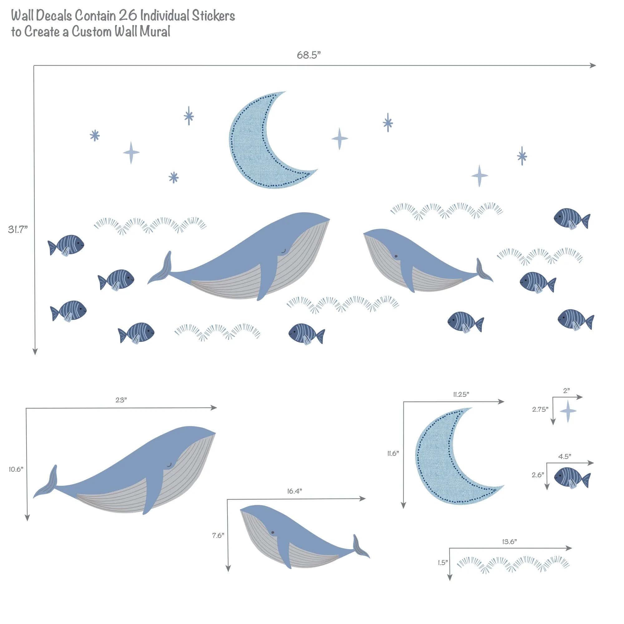 Bubbles & Squirt Wall Decals