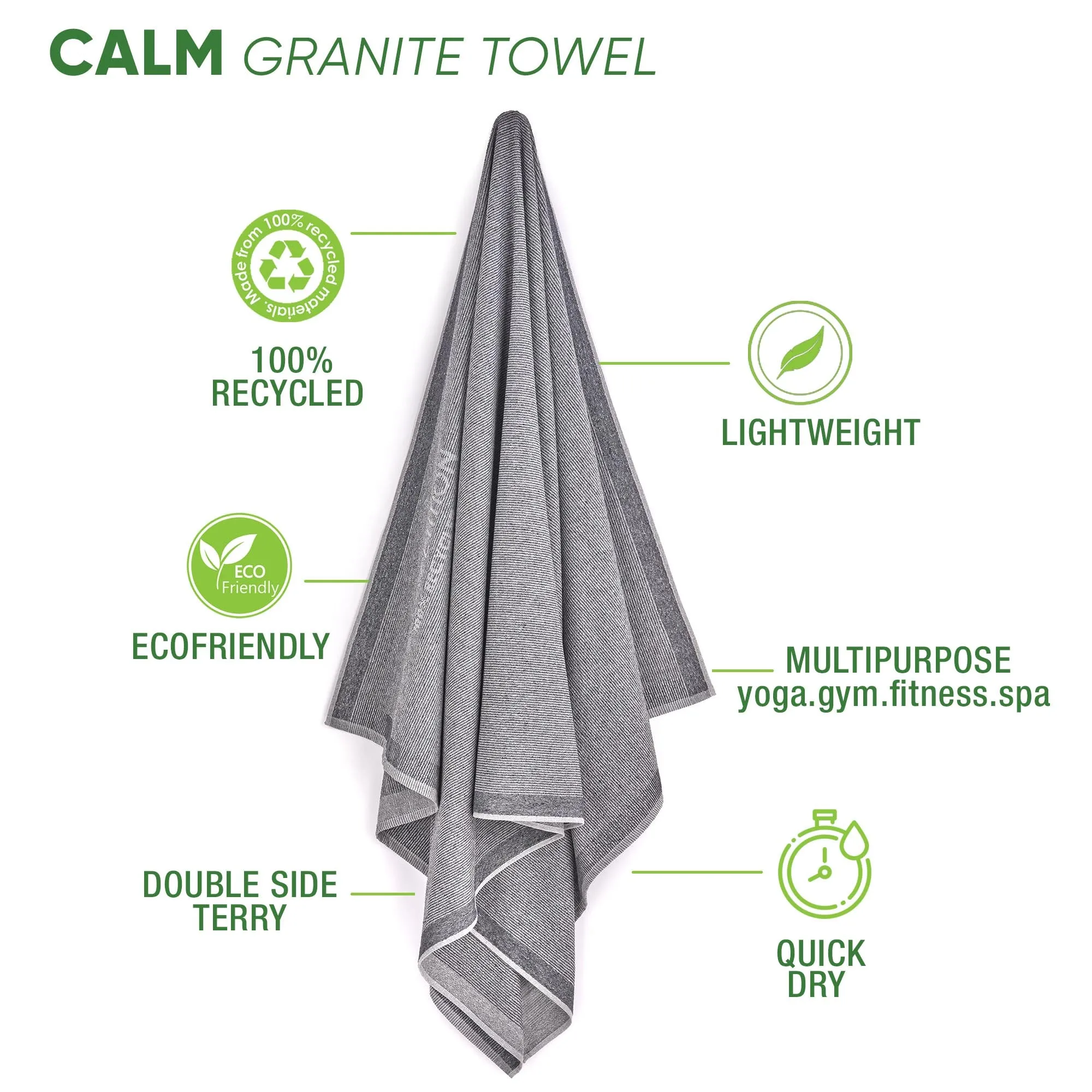 Calm Granite Bath Towel