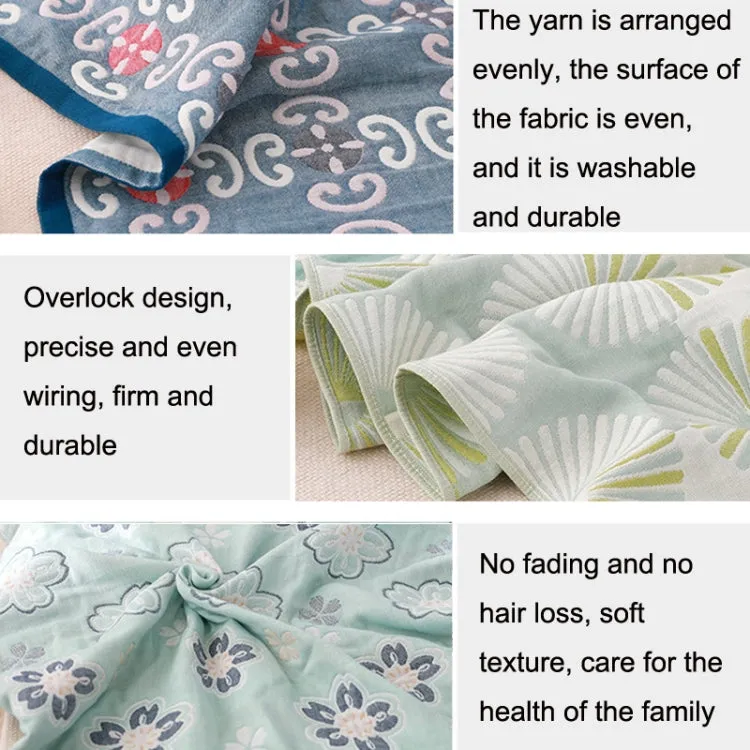 Cotton Bath Towel Soft Comfortable Beach Towel(Snowflake Green)