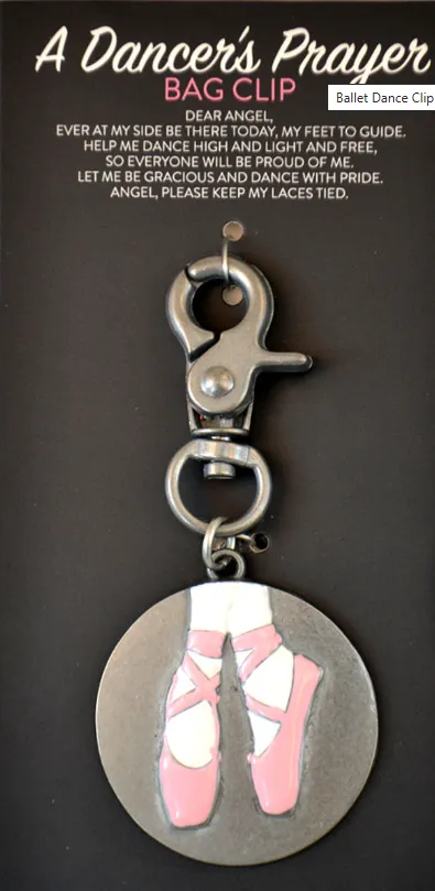 Dancer Prayer Backpack/ Purse Clip