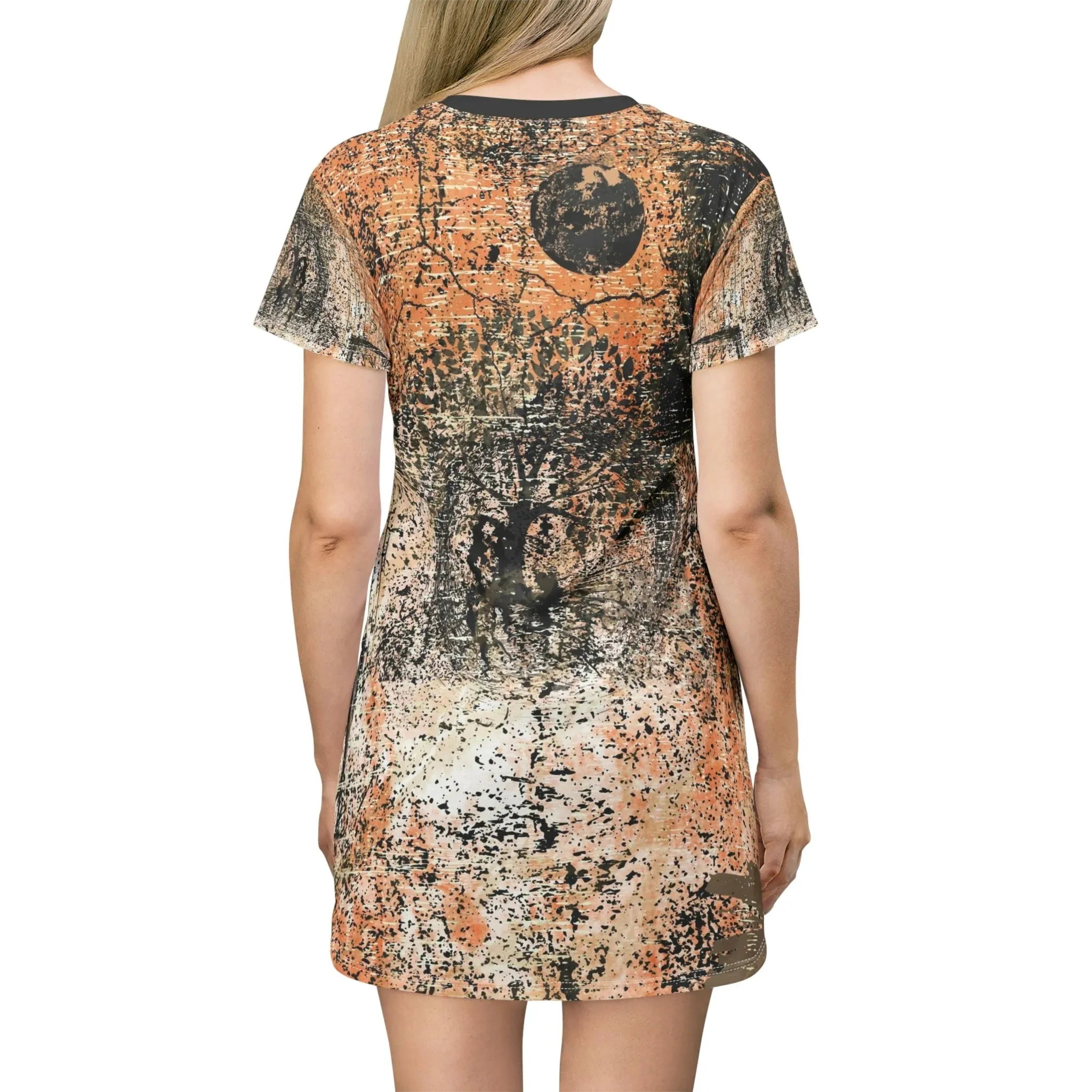 Designers T-Shirt Dress FOREST | Minimal by Queennoble
