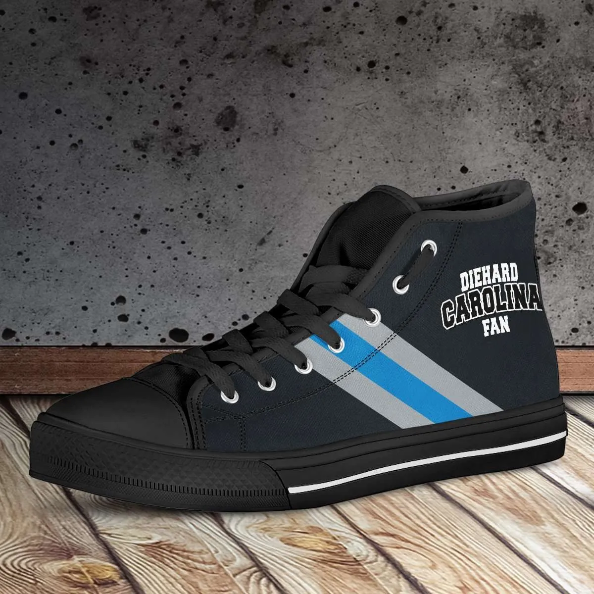 Diehard Carolina Fan Canvas High Top Shoes