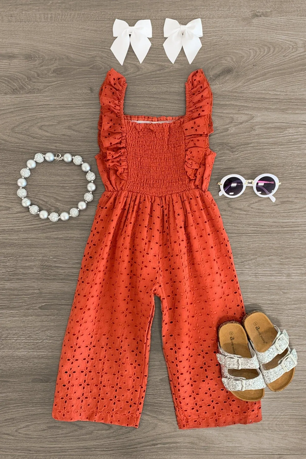 Eyelet Lace Jumpsuit