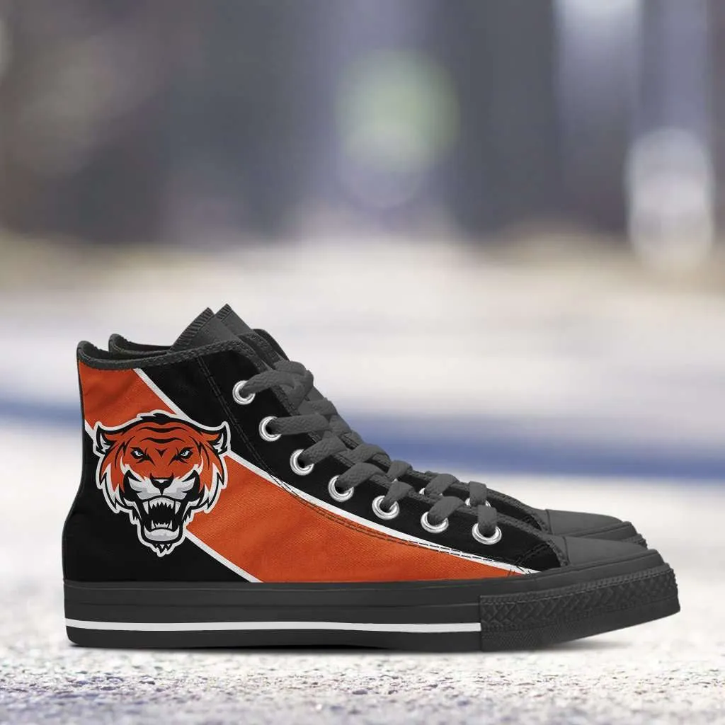 Fan Art Cincinnati Bengals Canvas High Top Shoes