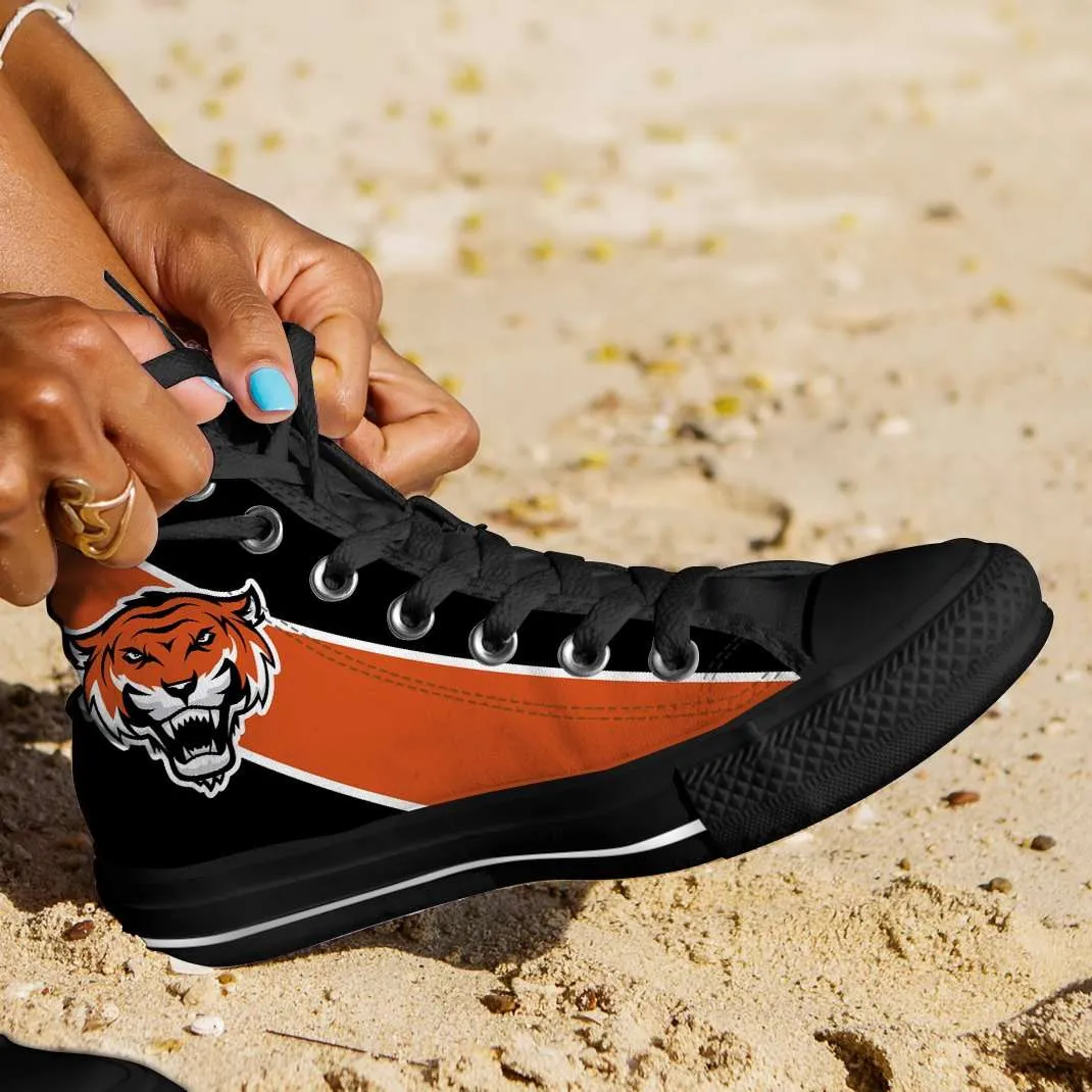 Fan Art Cincinnati Bengals Canvas High Top Shoes