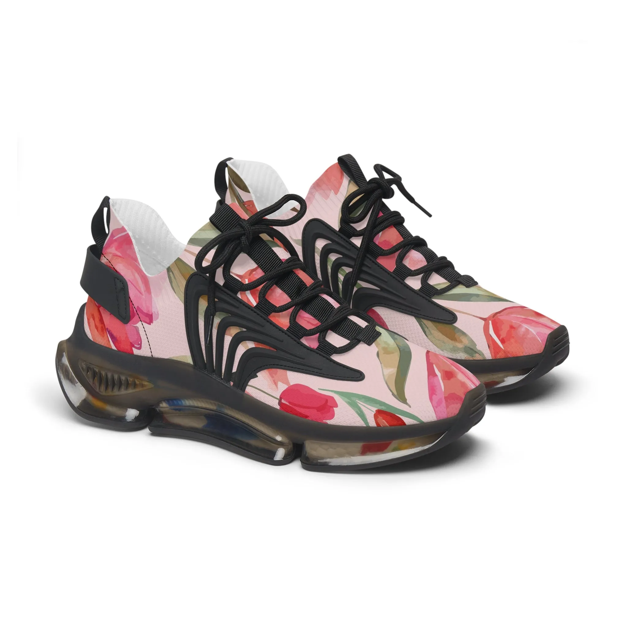 Floral Women's Mesh Sneakers - Stylish & Comfortable Walking Shoes
