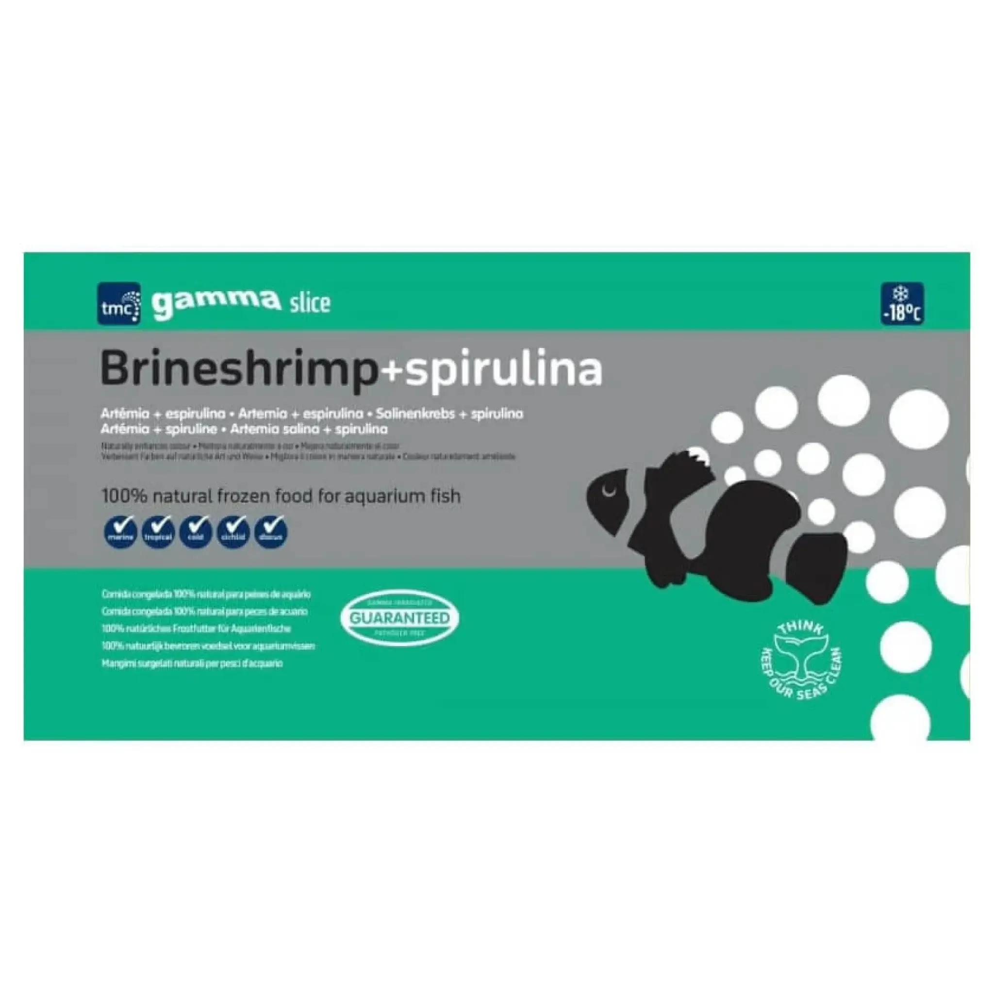Gamma Frozen Slice Brineshrimp   Spirulina 250g