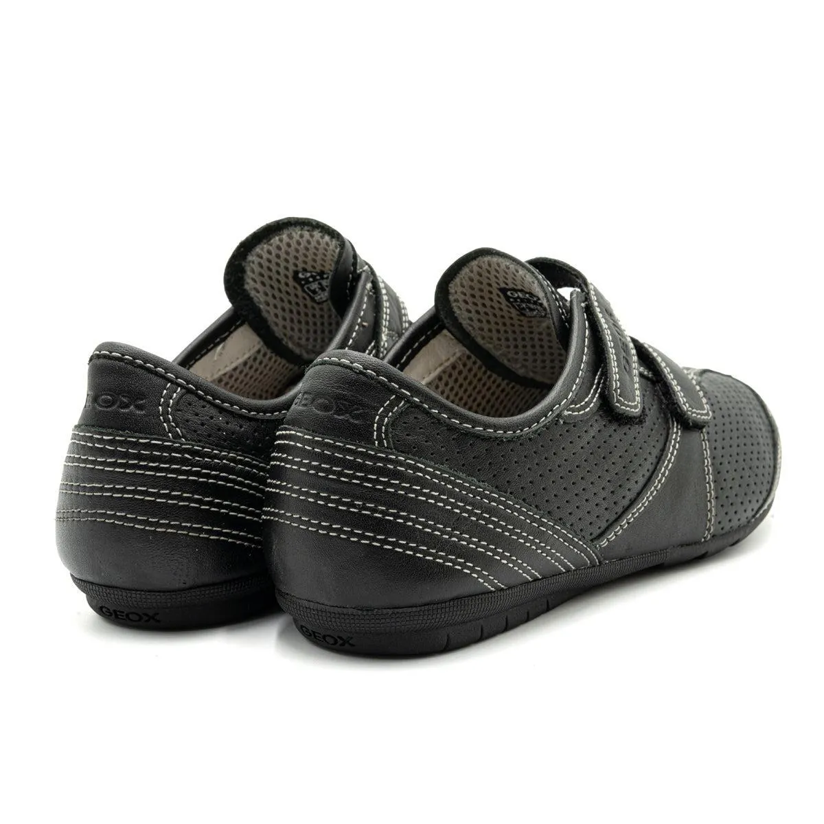 Geox Low-Top Sneakers Leather Black Colour For Women
