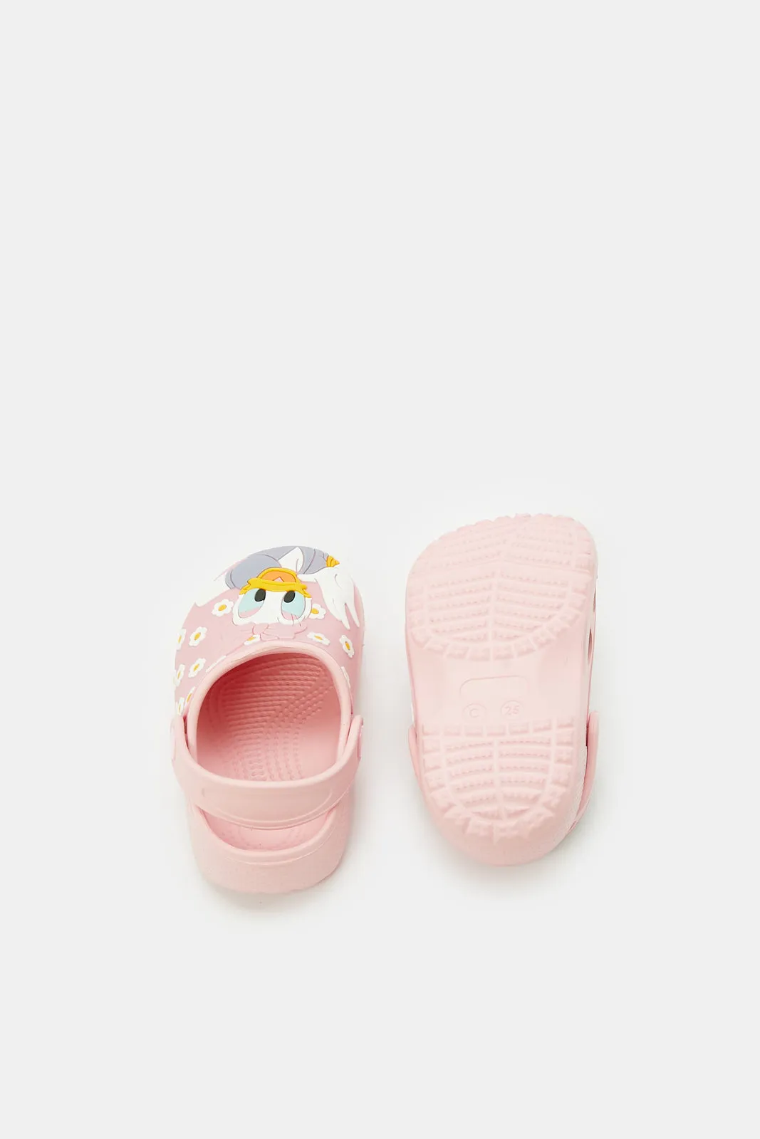 Girls Pink Daisy Clog