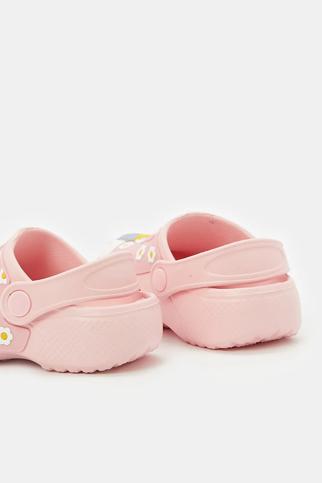 Girls Pink Daisy Clog