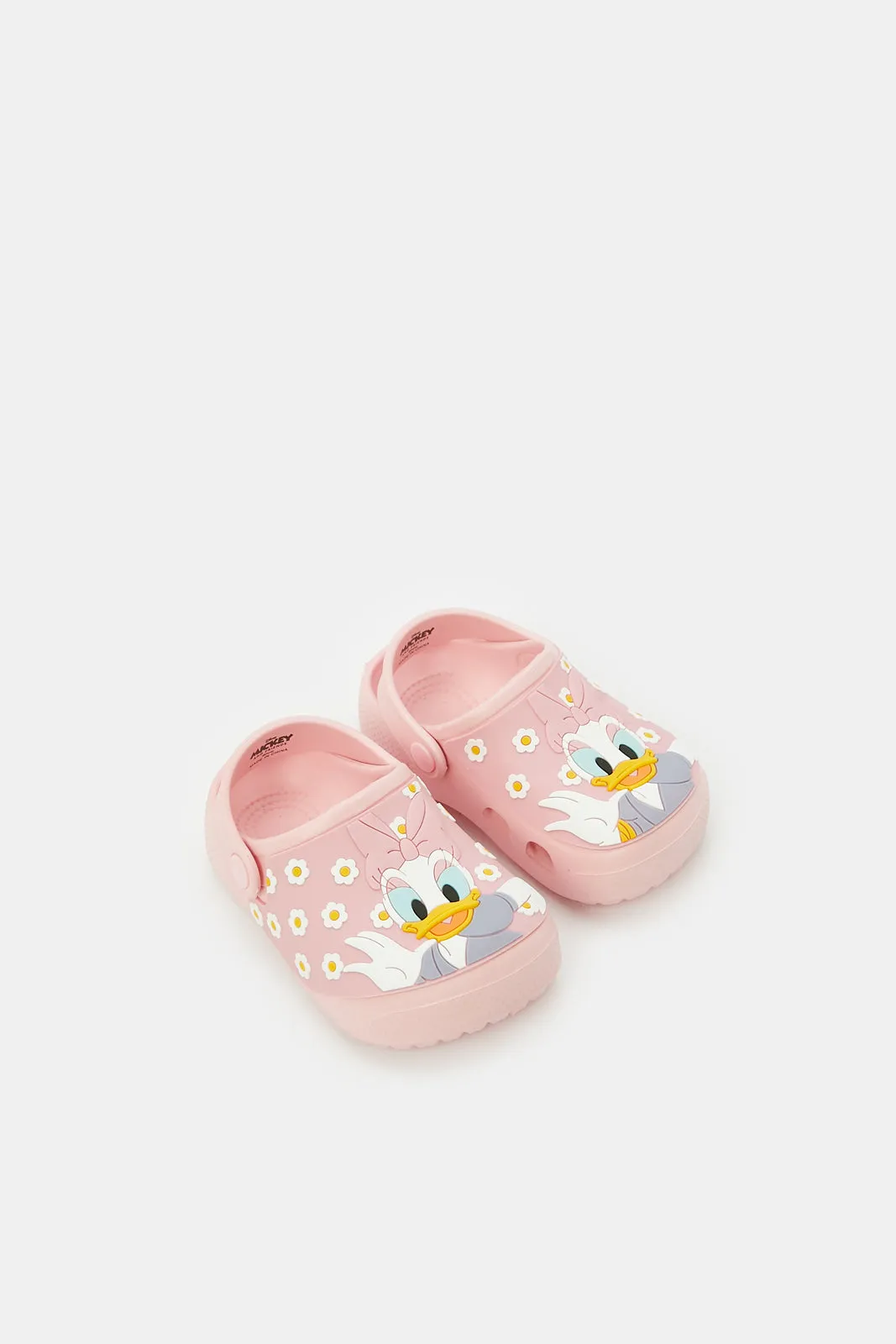 Girls Pink Daisy Clog
