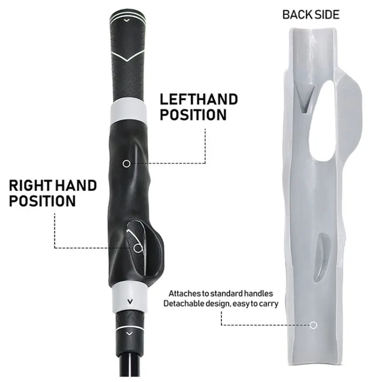 Golf Hand Grip Corrector Universal Grip Pole Cover Grip Training Exerciser For Beginners(Black)