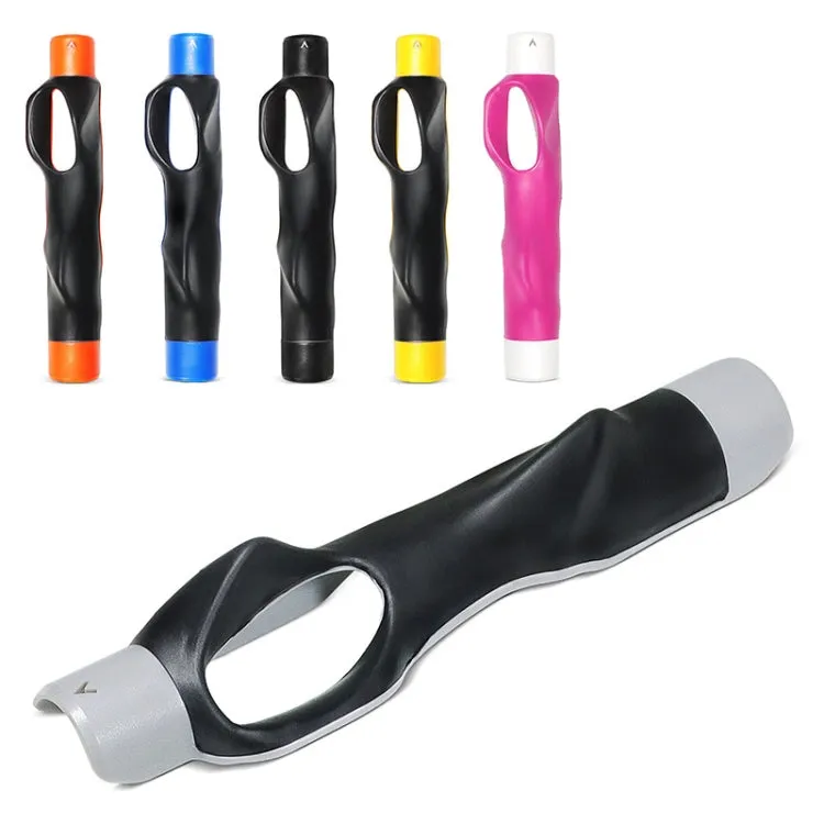 Golf Hand Grip Corrector Universal Grip Pole Cover Grip Training Exerciser For Beginners(Black)