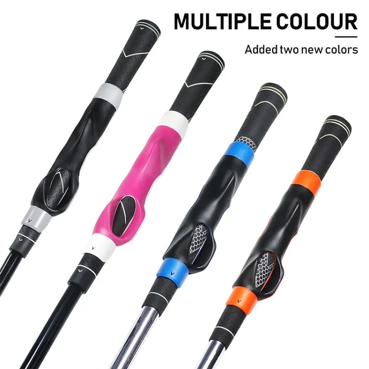 Golf Hand Grip Corrector Universal Grip Pole Cover Grip Training Exerciser For Beginners(Black)