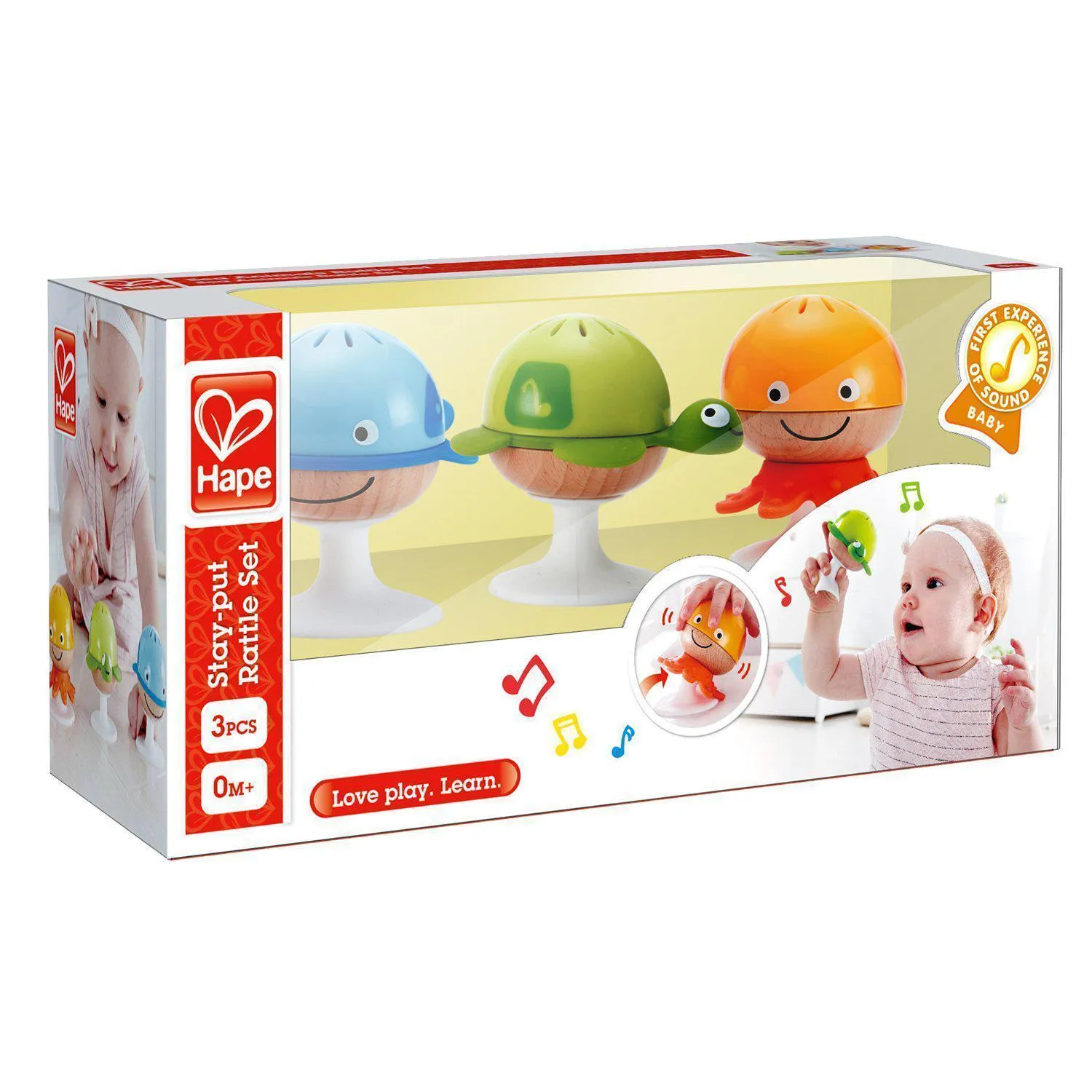 Hape Stay Put Rattle Set