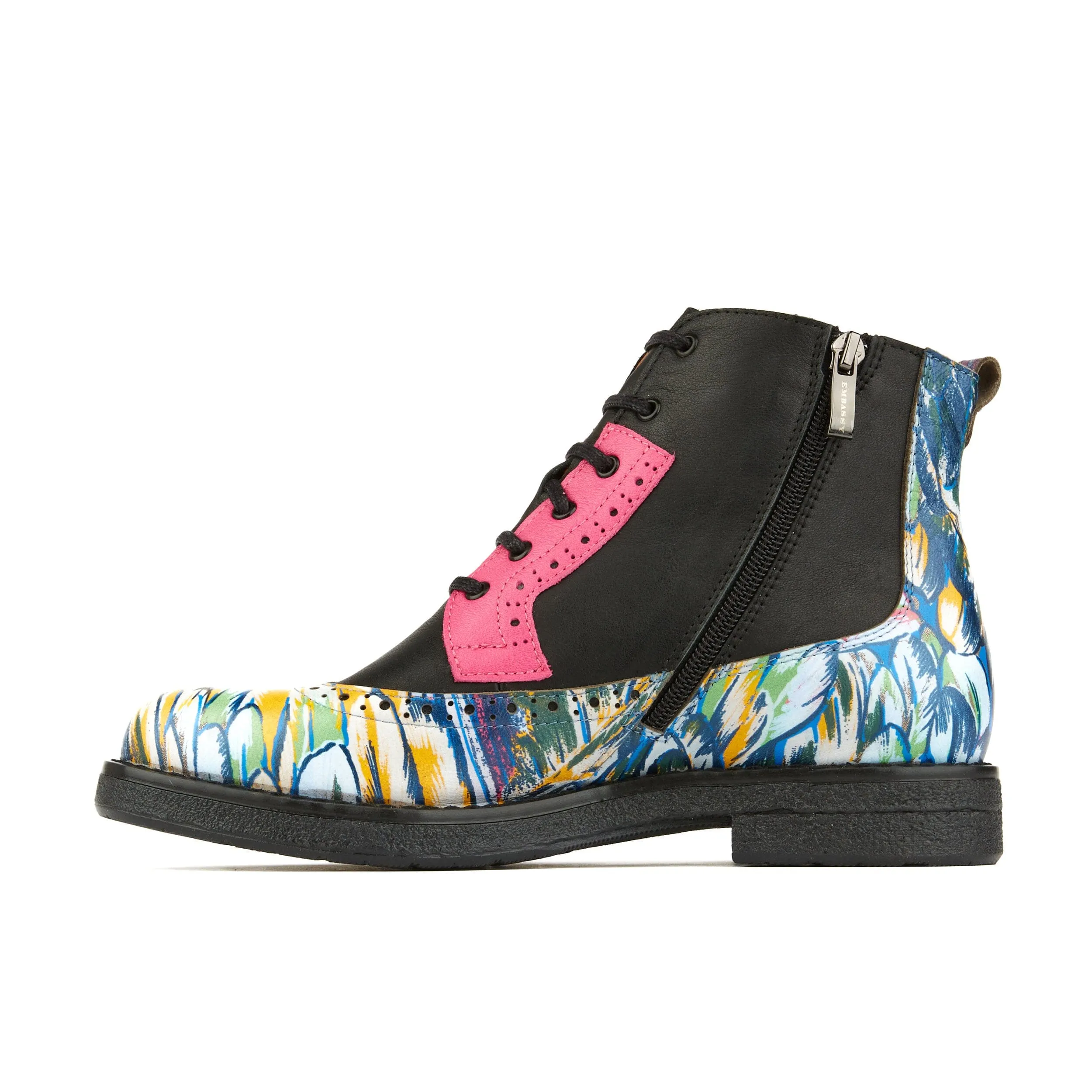 Hatter - Dark Flamingo & Black & Pink