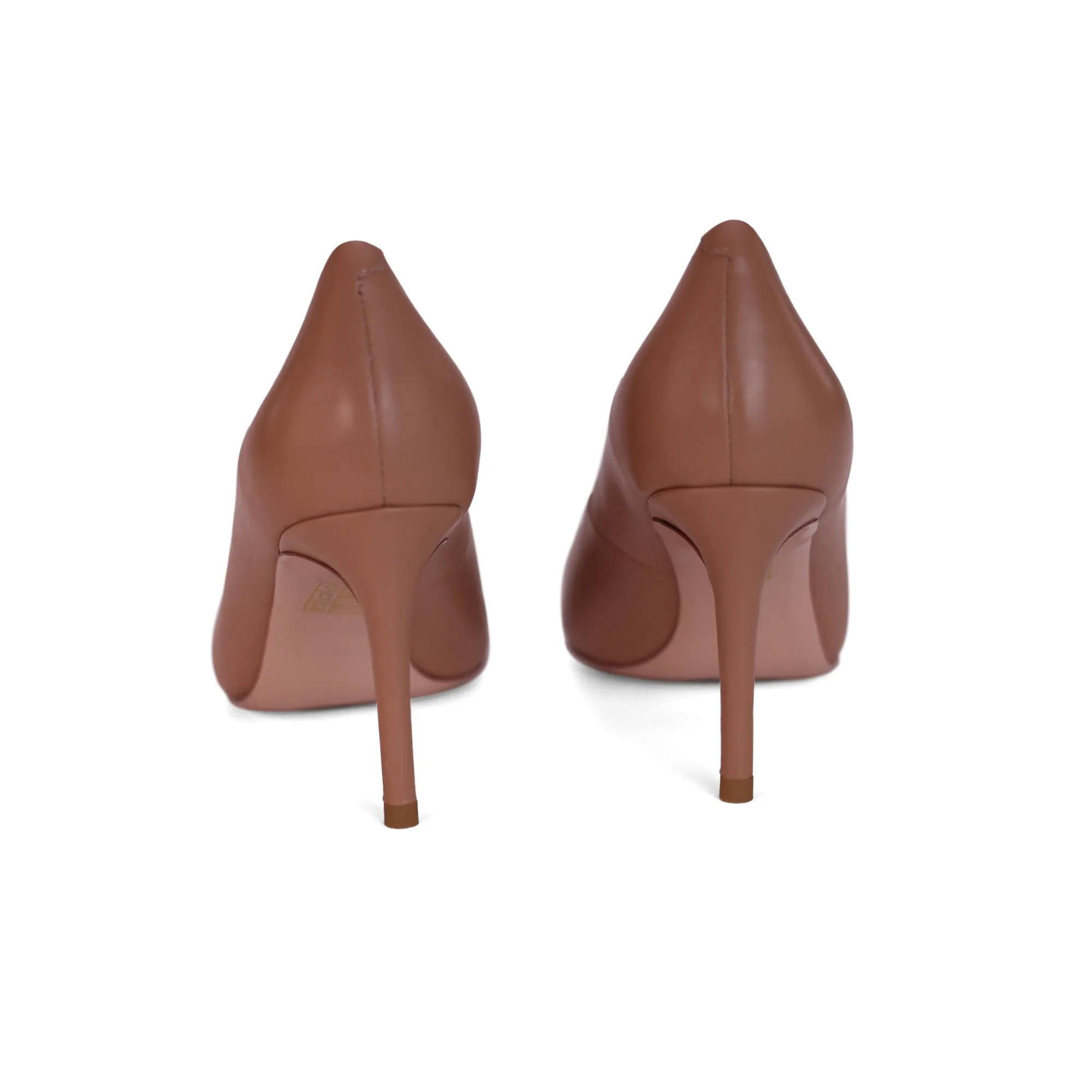 INCI Malin  Apricot  Calfskin leather & Sheepskin lining-Pumps for Women -3.3 inch Heels-Stiletto High Heels Pointy Toe Pumps Holiday Dressin Shoes