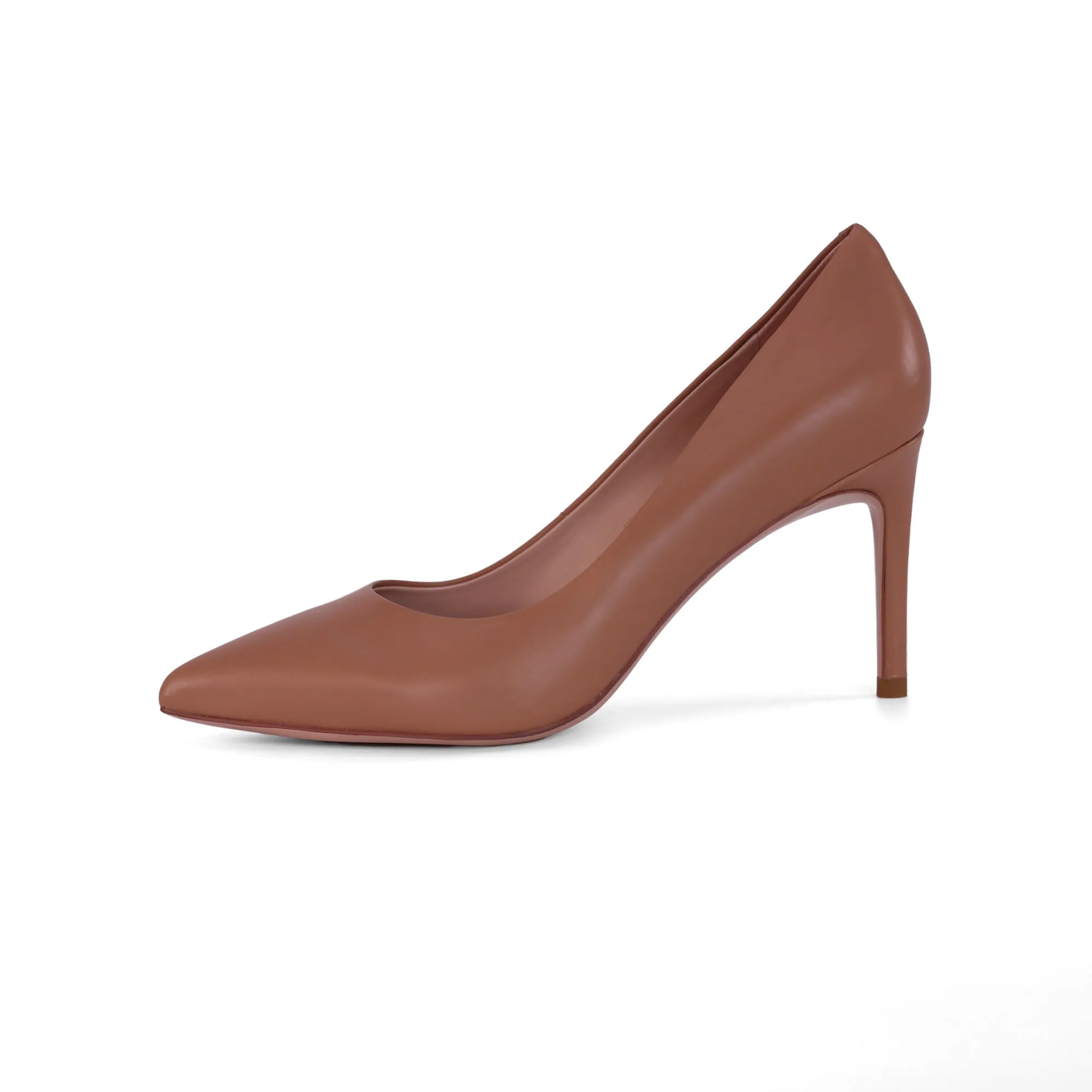 INCI Malin  Apricot  Calfskin leather & Sheepskin lining-Pumps for Women -3.3 inch Heels-Stiletto High Heels Pointy Toe Pumps Holiday Dressin Shoes