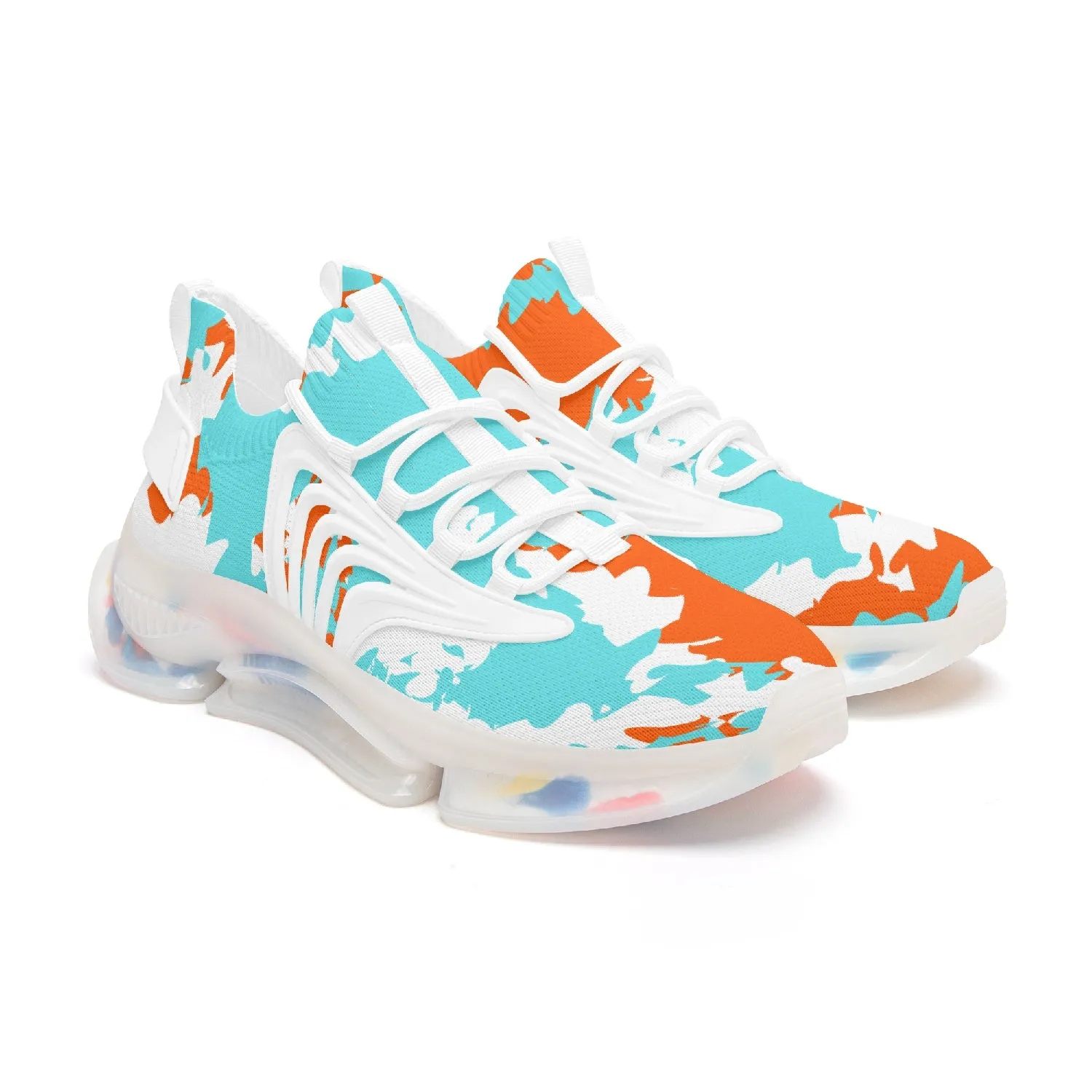 Kicxs MIA Camo Wings Style Bounce Mesh Knit Sneakers