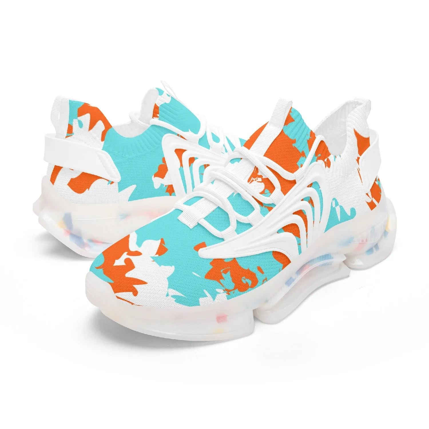 Kicxs MIA Camo Wings Style Bounce Mesh Knit Sneakers