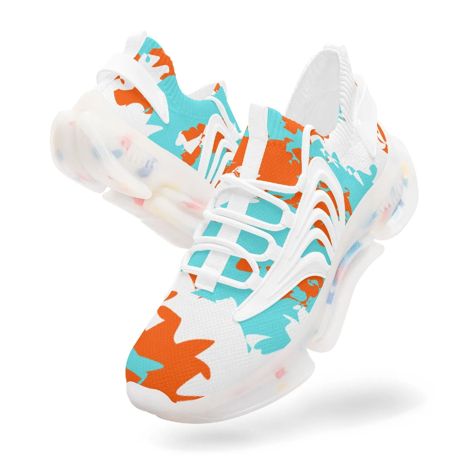 Kicxs MIA Camo Wings Style Bounce Mesh Knit Sneakers
