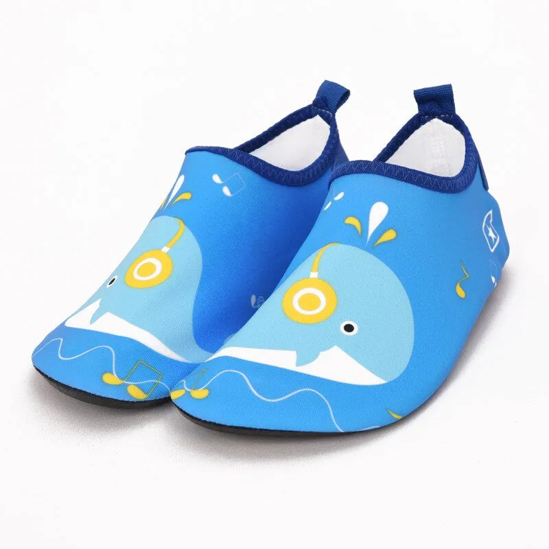 Kids Printed Quick Dry Aquatic Shoes For Girls And Boys