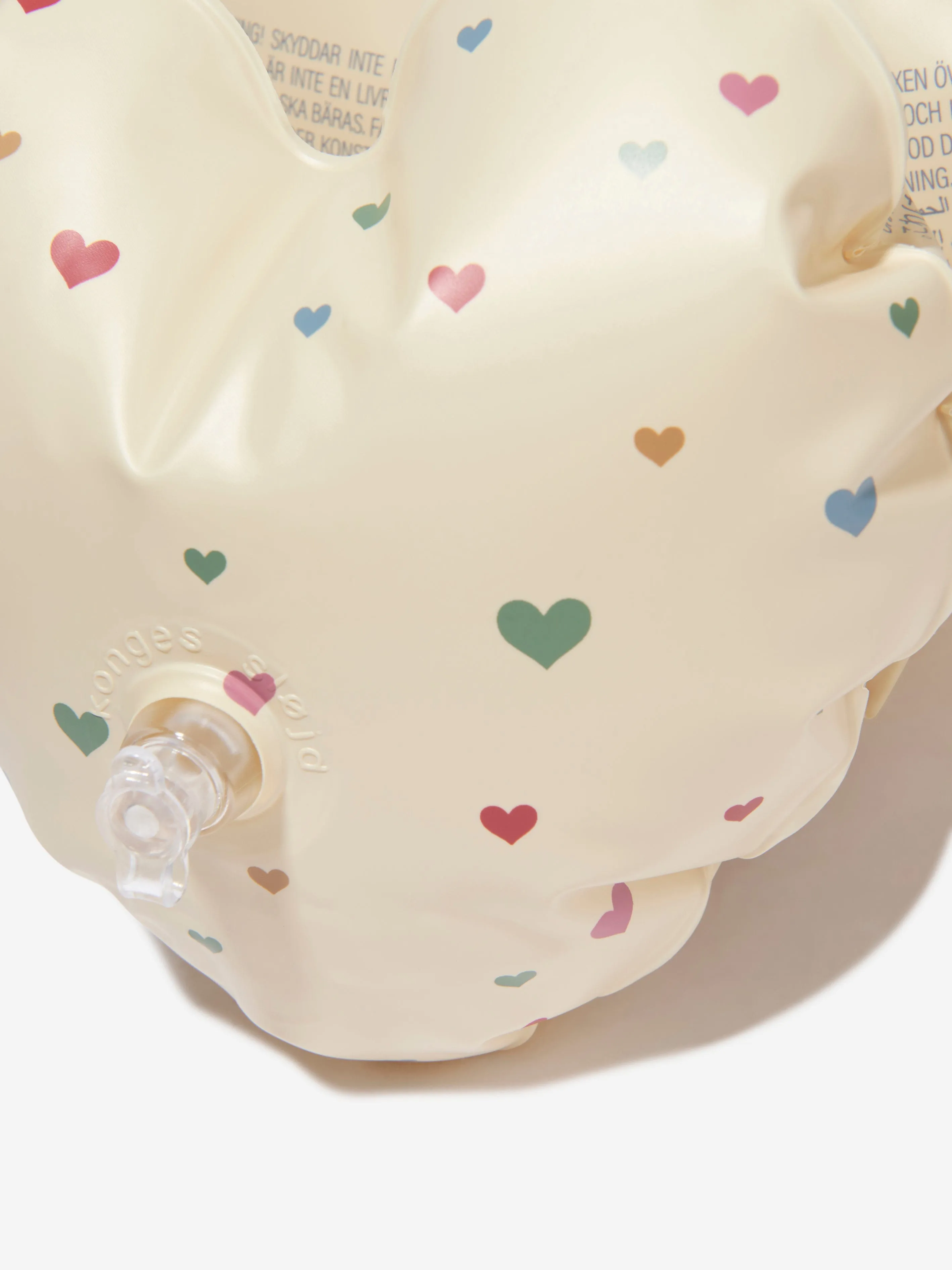 Konges Slojd Baby Multi Hearts Water Wings in Cream