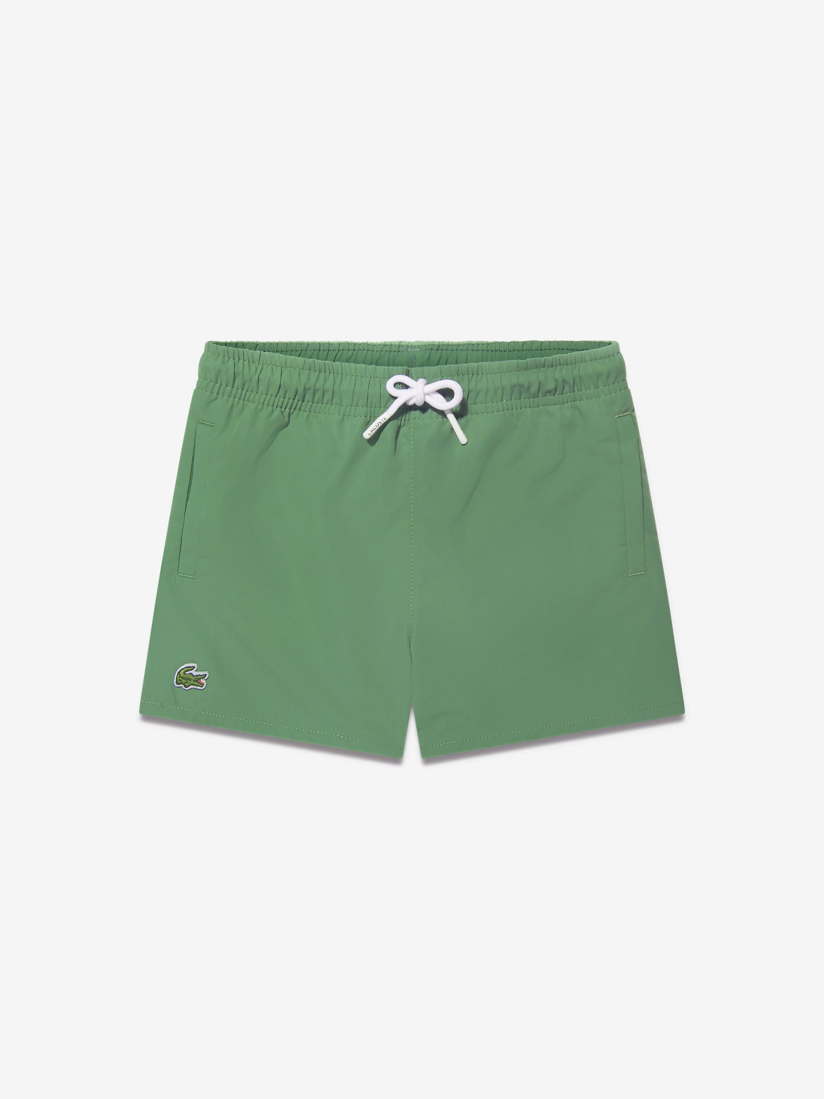 Lacoste Boys Logo Swim Shorts in Green