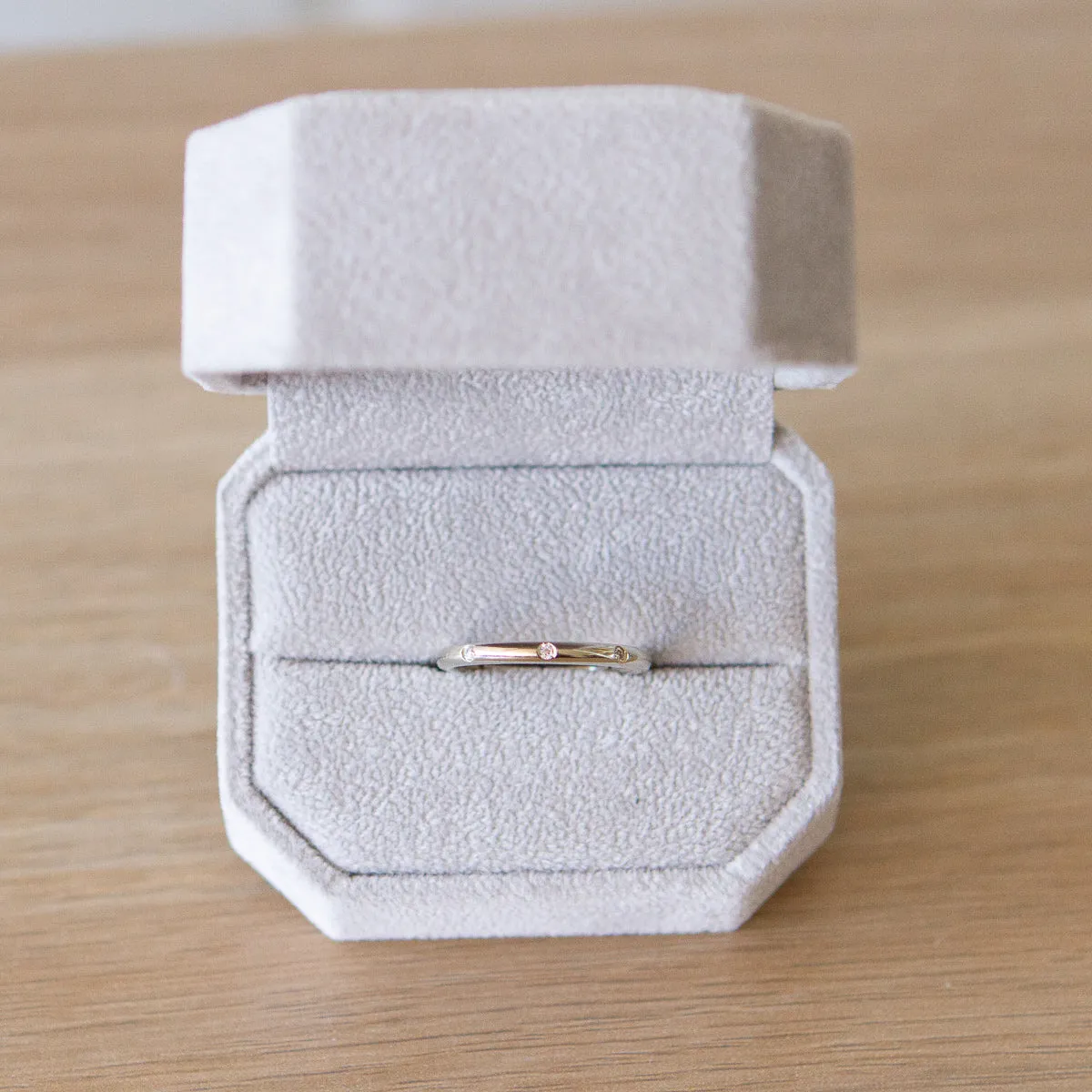 Lassen Half Round Diamond Band