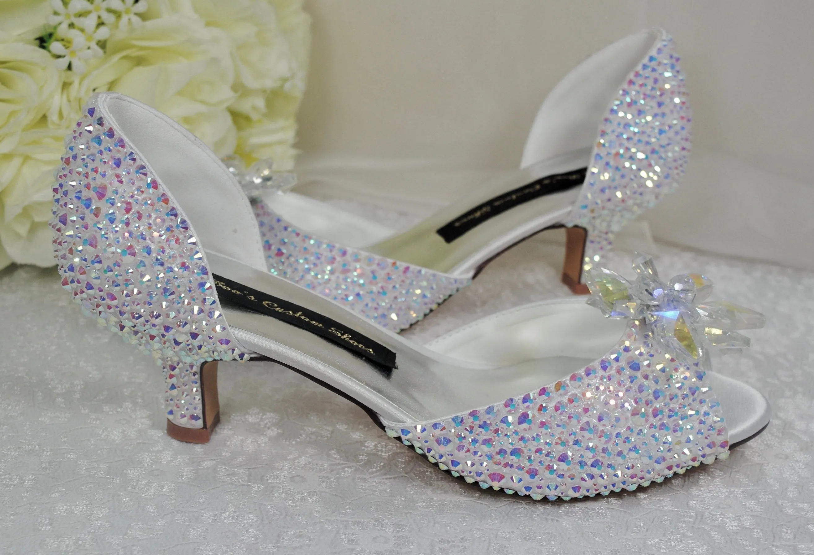 Low Heel Cinderella Wedding Shoes (5cm Heel)