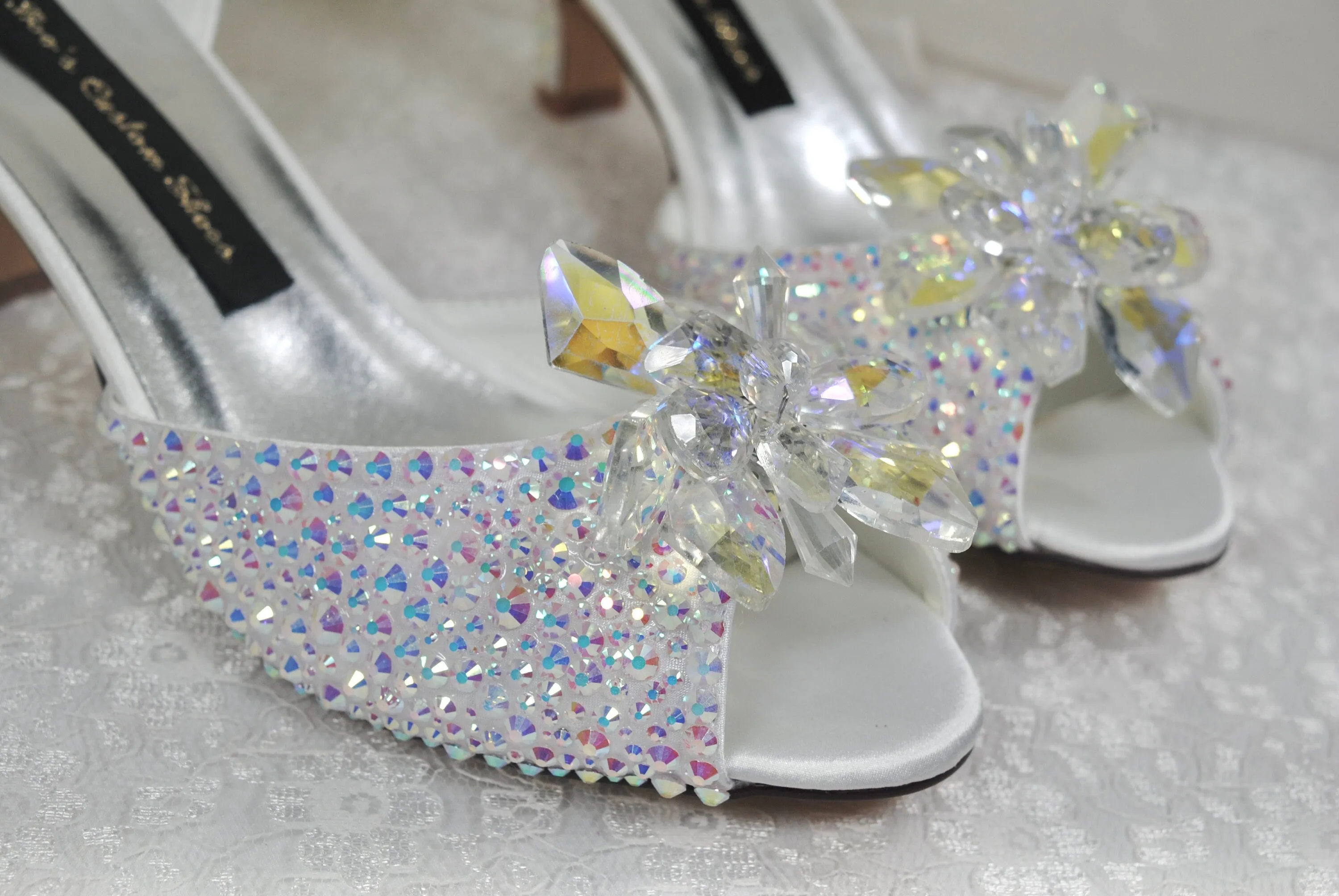 Low Heel Cinderella Wedding Shoes (5cm Heel)